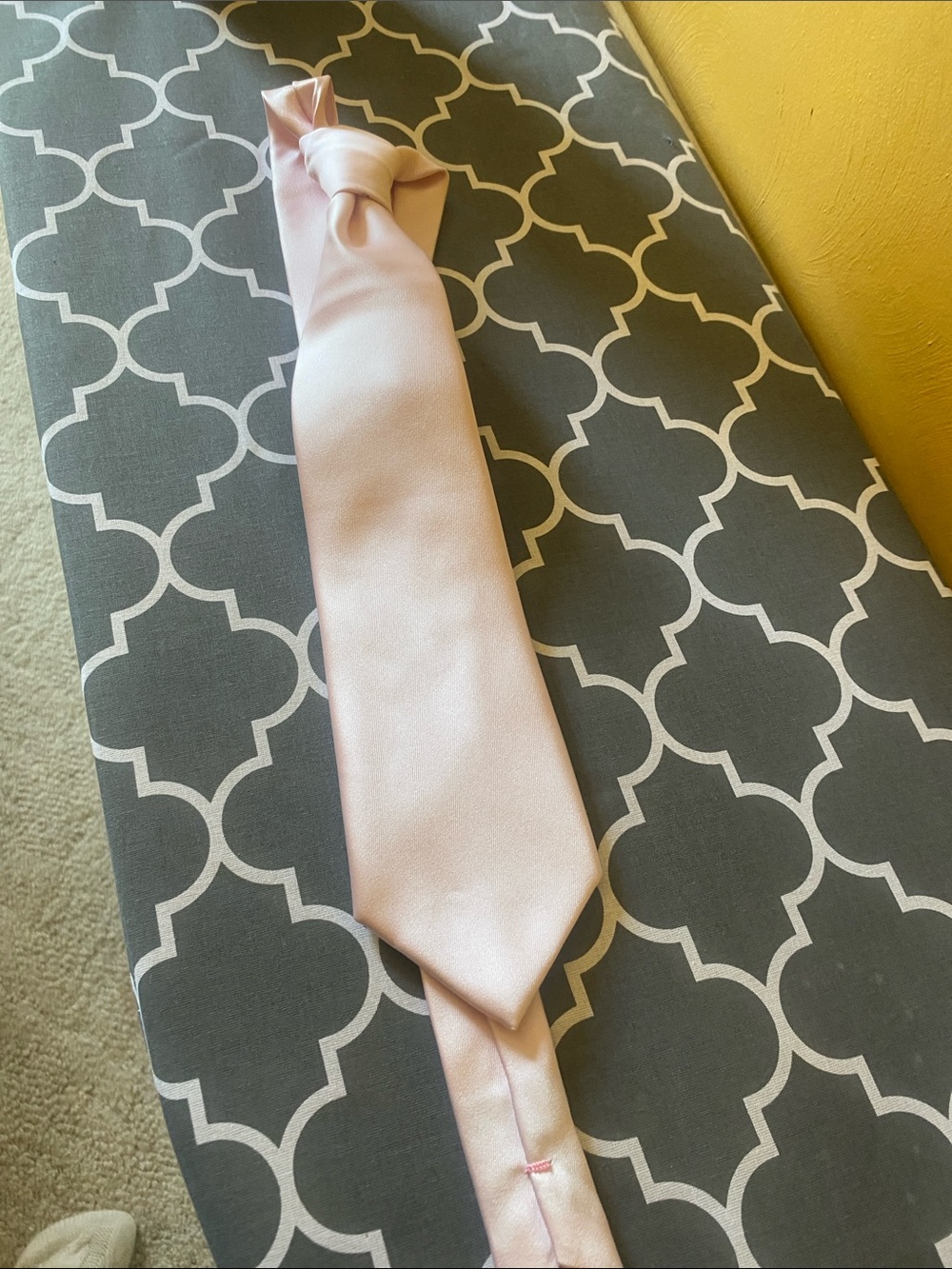 Light Pink Satin Necktie